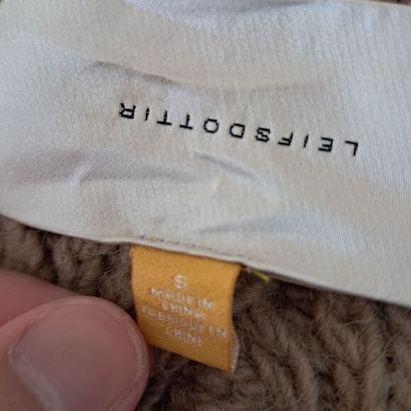 Leifsdottir Anthropologie Vest Women's Small S Wool Alpaca Fall Winter Warm Knit - Picture 8 of 10